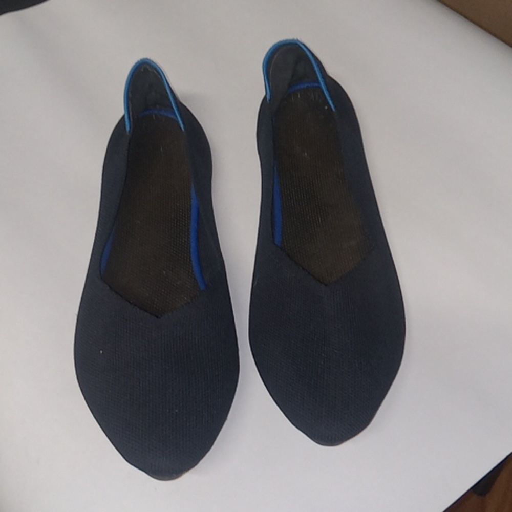 Rothy type flat shoes, Navy blue size 40